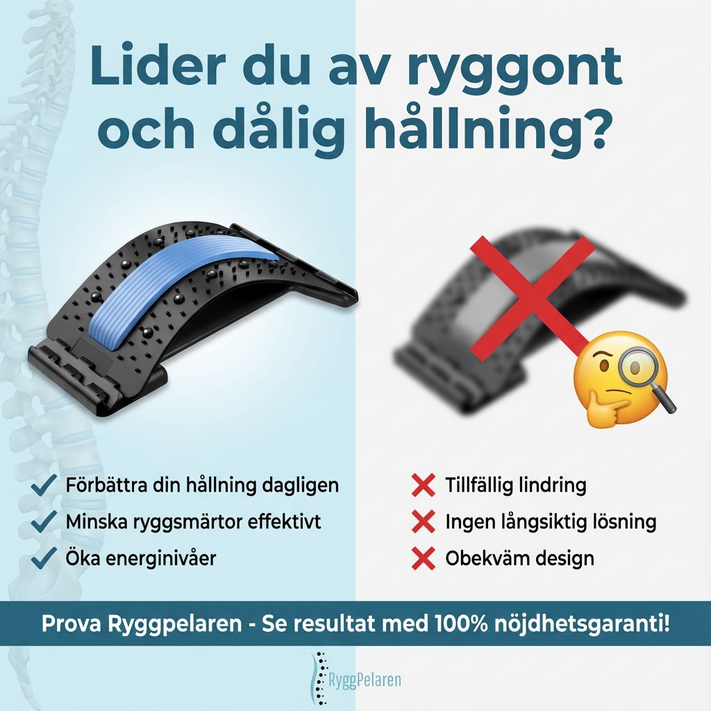 Ortopedisk Ryggsträckare - Förhindra smärta idag!